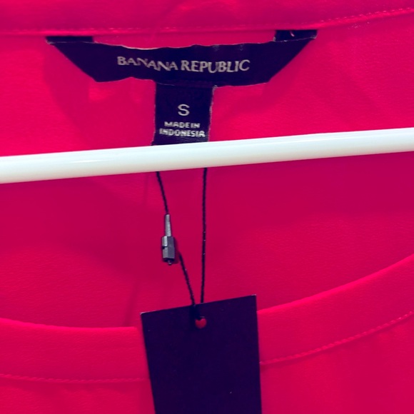 NWT Banana Republic Long Sleeve blouse in ‘Pop of Pink’ size small - Picture 4 of 6